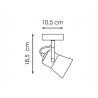 Kohtvalgusti EDGE must, D10,5xH18,5 cm, E14