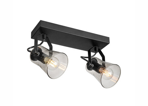 Kohtvalgusti EDGE must, 27x10xH18,5 cm, E14