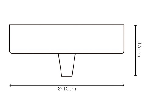 Rosett METAL põletatud metall, D10xH4,5 cm