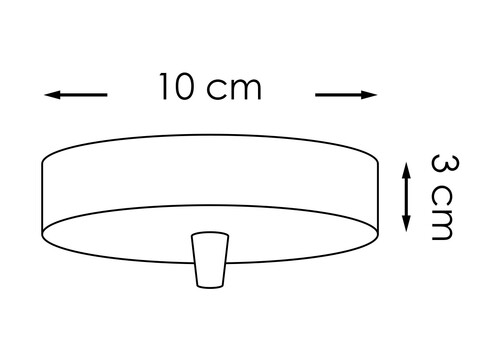 Rosett METAL puit, D10xH4,5 cm