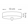 Rosett METAL puit, D10xH4,5 cm