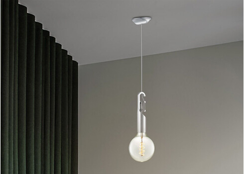 Rippvalgusti TWIST hall, D10,5x150 cm, E27