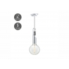 Rippvalgusti TWIST hall, D10,5x150 cm, E27