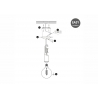 Rippvalgusti TWIST hall, D10,5x150 cm, E27