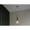Rippvalgusti TWIST must, D10,5x150 cm, E27