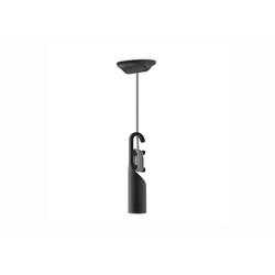 Rippvalgusti TWIST must, D10,5x150 cm, E27