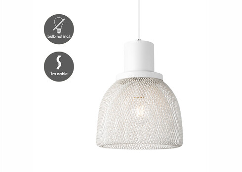 Rippvalgusti MESH valge, D29xH154 cm, E27