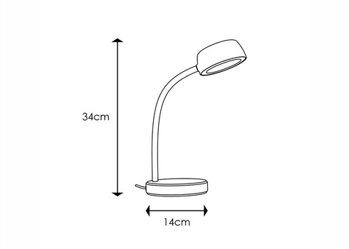 Lauavalgusti COLLEGE roosa, D14xH34 cm
