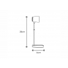 Lauavalgusti ELBO valge, D14xH38 cm, LED