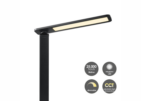 Lauavalgusti TALIA must, 31x22xH37,4 cm, LED