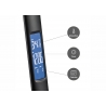 Lauavalgusti CLOCK must, 26x15xH33,5 cm, LED