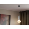Rippvalgusti SAGA must, D10xH120 cm, E27