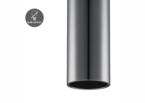 Rippvalgusti SAGA must, D10xH120 cm, E27