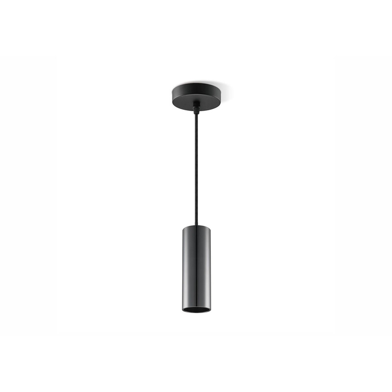 Rippvalgusti SAGA must, D10xH120 cm, E27
