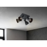 Kohtvalgusti FAMA must, 23x23xH20,5 cm, LED, E14