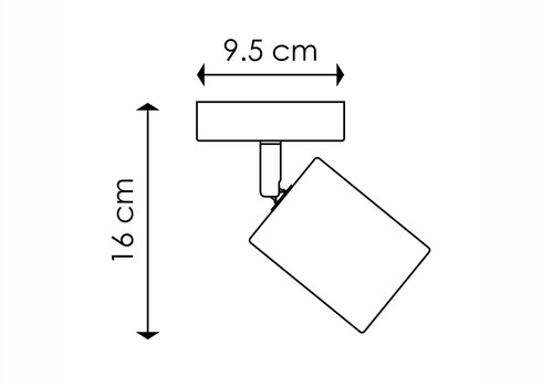 Kohtvalgusti CORK pruun / must, D9,5xH16 cm, LED