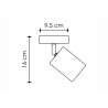 Kohtvalgusti CORK pruun / must, D9,5xH16 cm, LED