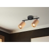 Kohtvalgusti CORK pruun / must, 26x10xH19 cm, LED