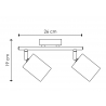 Kohtvalgusti CORK pruun / must, 26x10xH19 cm, LED