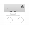 Kohtvalgusti CORK pruun / must, 26x10xH19 cm, LED
