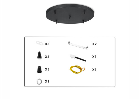 Rosett XXL must, D40xH4,5 cm