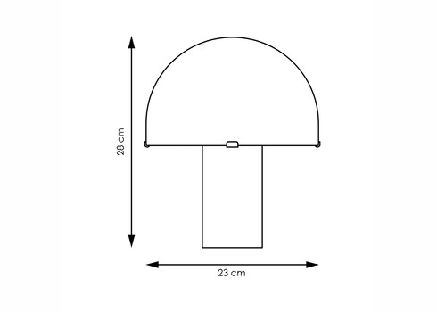 Lauavalgusti MUSHROOM must / naturaalne, D23xH28 cm, E27