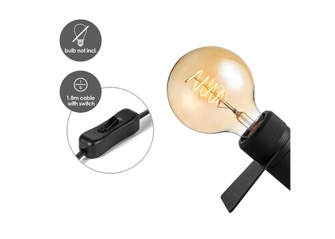 Lauavalgusti MATRIX must, 11x10,2xH5.3 cm, E27