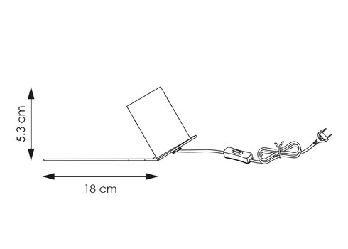 Lauavalgusti BOYD valge, 18x13xH5.3 cm, E27