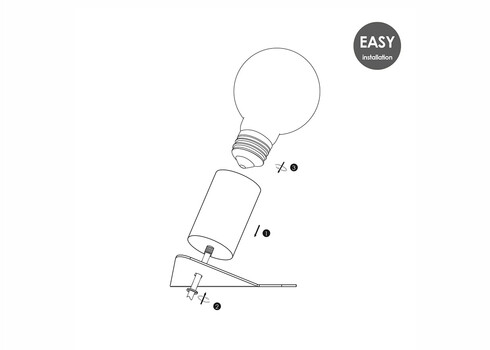 Lauavalgusti BOYD must, 18x13xH5.3 cm, E27