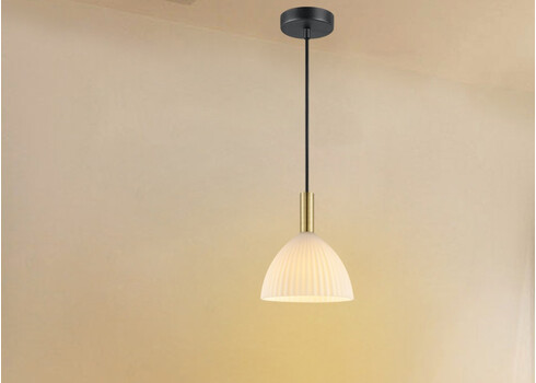 Rippvalgusti CREDO messing / klaas, D18xH125 cm, E14