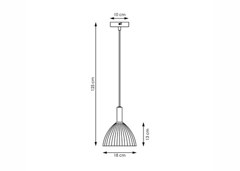 Rippvalgusti CREDO messing / klaas, D18xH125 cm, E14