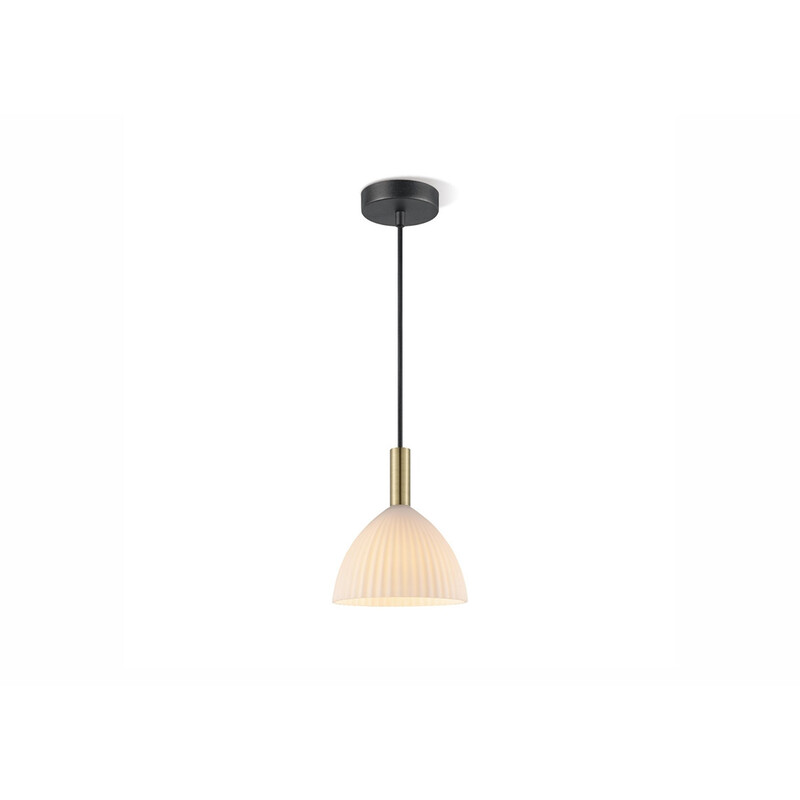 Rippvalgusti CREDO messing / klaas, D18xH125 cm, E14