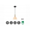 Rippvalgusti CREDO messing / klaas, D18xH125 cm, E14