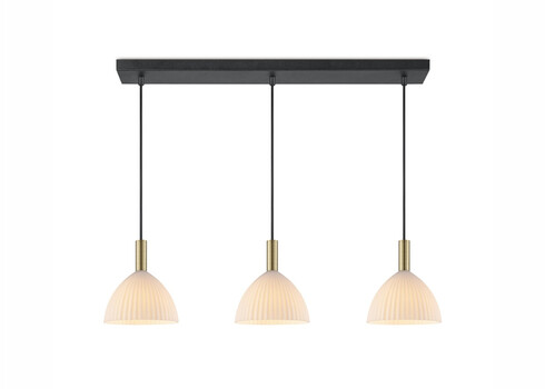 Rippvalgusti CREDO messing / klaas, D18x70xH125 cm, E14