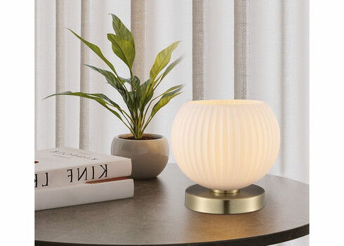 Lauavalgusti CREDO messing / klaas, D20xH18,5 cm, E27