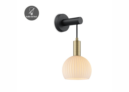 Seinavalgusti CREDO messing / klaas, D20xH35 cm, E14