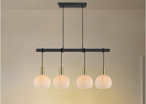 Rippvalgusti CREDO messing / klaas, 101x20xH195 cm, E27