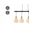 Rippvalgusti CREDO messing / klaas, 101x20xH195 cm, E27