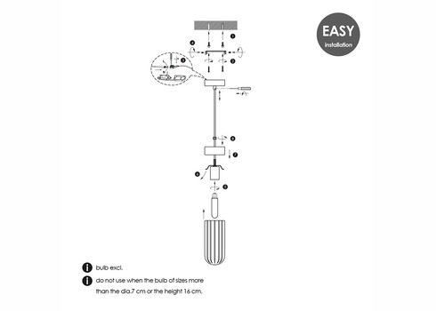 Rippvalgusti CAPRI puit / klaas, D10xH132 cm, E27