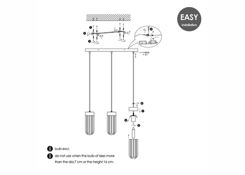 Rippvalgusti CAPRI puit / suitshall, 60x10xH132 cm, E27