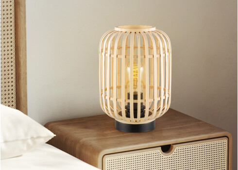 Lauavalgusti BAMBOO naturaalne, D21,5xH30 cm, E27