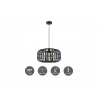 Rippvalgusti BAMBOO must, D40xH126 cm, E27
