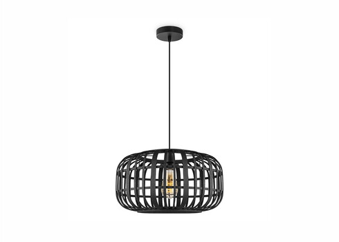 Rippvalgusti BAMBOO must, D40xH126 cm, E27