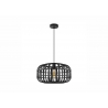 Rippvalgusti BAMBOO must, D40xH126 cm, E27