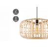 Rippvalgusti BAMBOO naturaalne, D40xH126 cm, E27