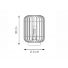 Lauavalgusti BAMBOO must, D21,5xH30 cm, E27