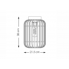 Laevalgusti BAMBOO naturaalne, D21,5xH30 cm, E27