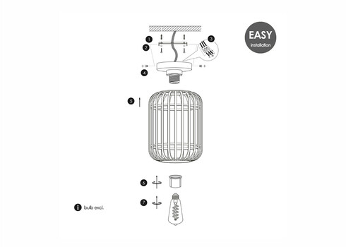 Laevalgusti BAMBOO naturaalne, D21,5xH30 cm, E27