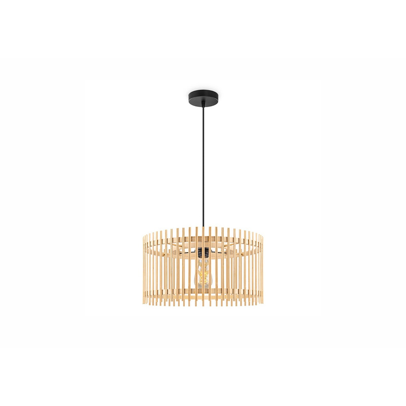 Rippvalgusti BAMBOO naturaalne, D40xH126 cm, E27