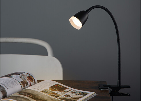 Lauavalgusti CLIPS must, 10x5,5xH40 cm, LED